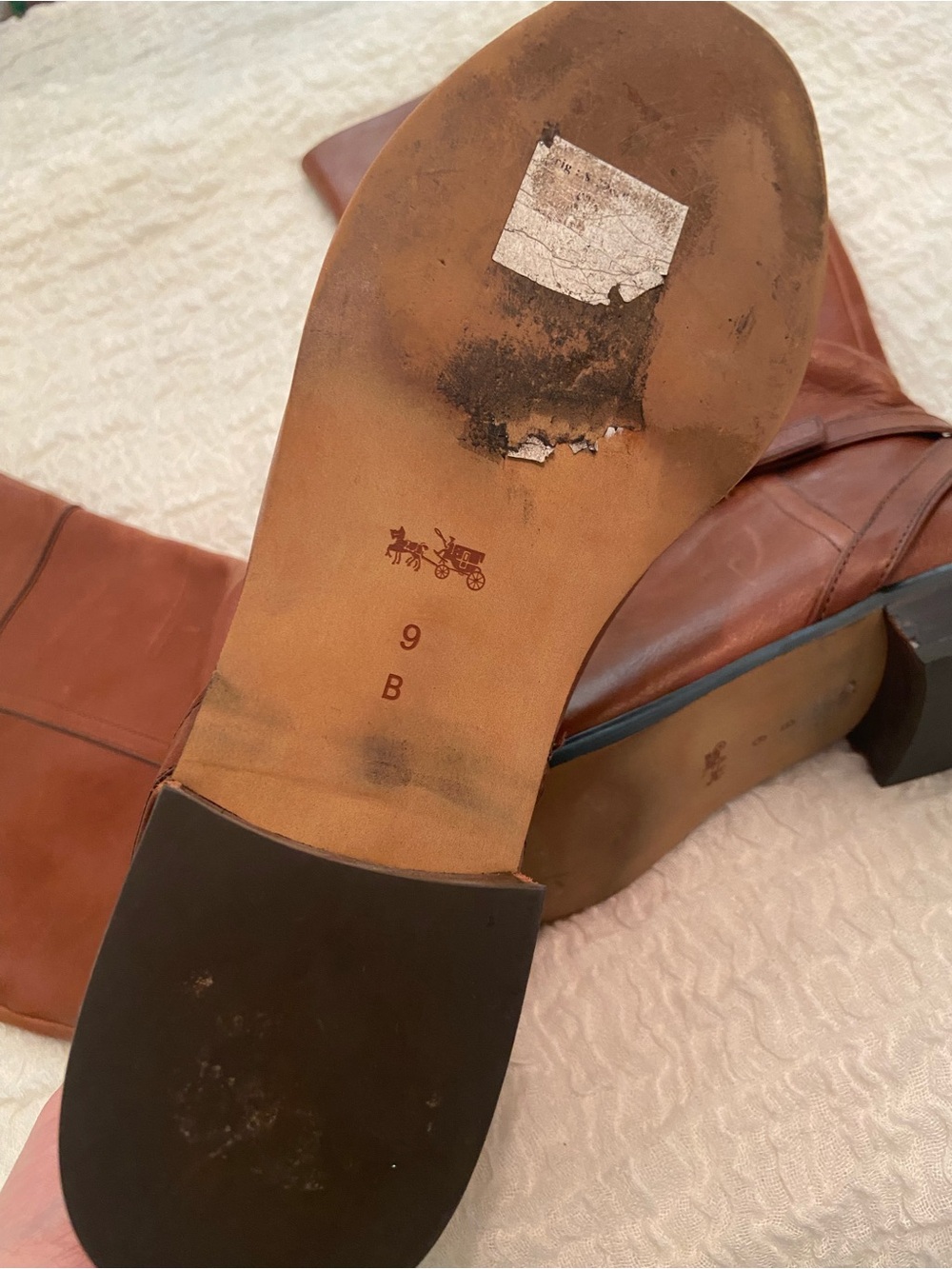 COACH MICHA RIDING BOOTS SIZE 9 - Picture 9 of 9
